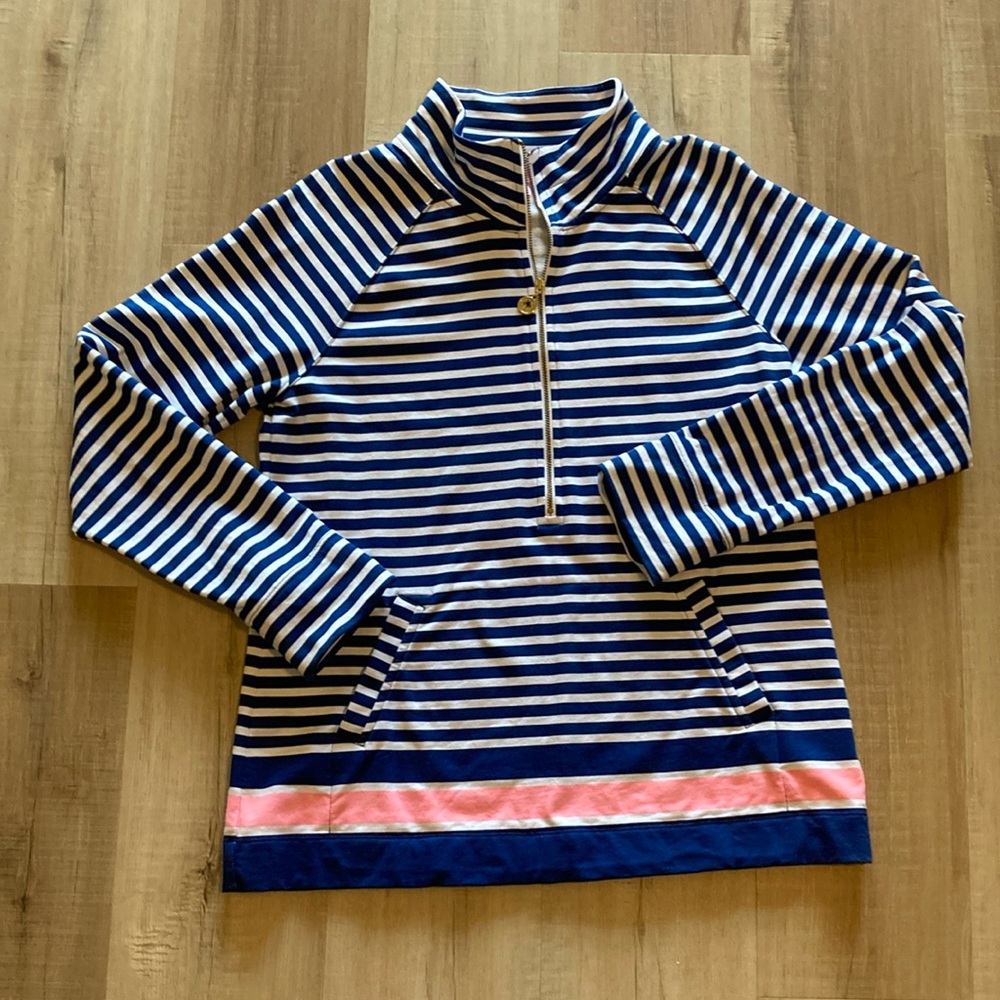 Lilly Pulitzer 1/2 Zip Skipper Striped Pullover